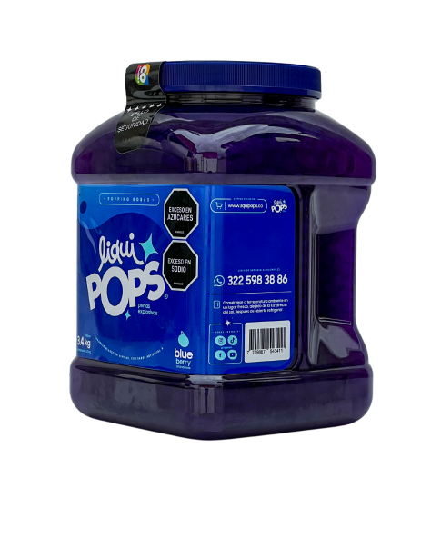 LiquiPops — perlas explosivas liquipops sabor a blueberry x 3400 gr  3